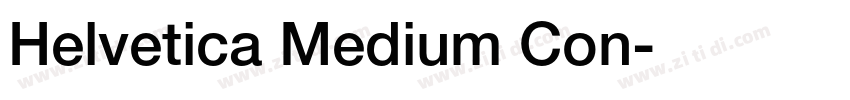 Helvetica Medium Con字体转换